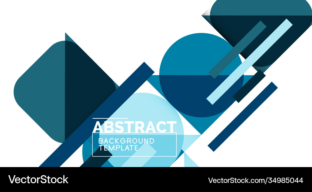 Clean minimal geometric abstract background Vector Image