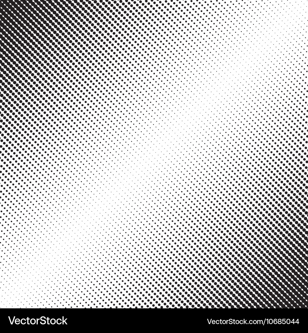 Diagonal Dot Halftone Pattern vector image