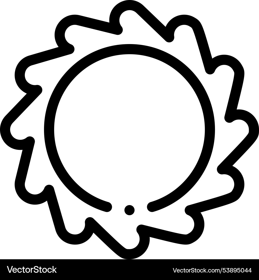Frame icon thin linear style design isolated Vector Image