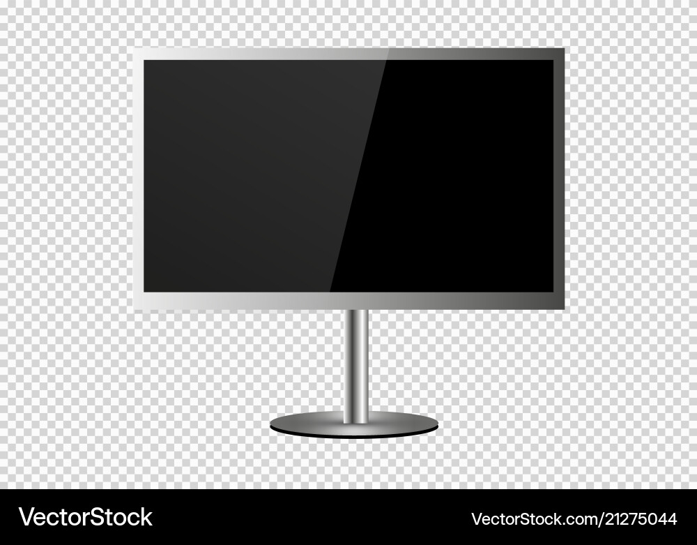 Frame of tv empty led monitor computer Vector Image