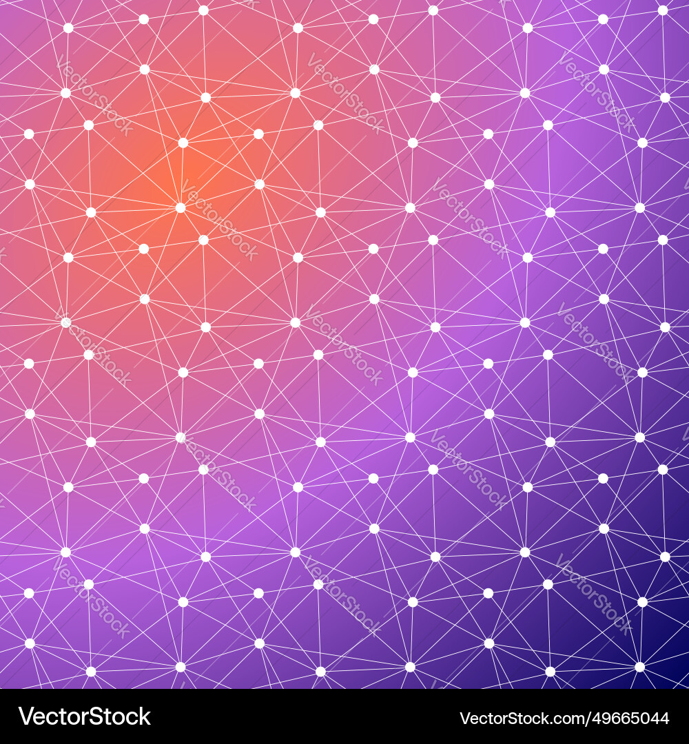 Global connected lines and dots seamless Vector Image