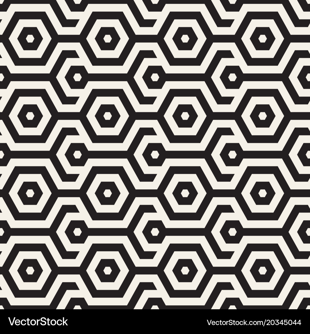 Hexagonal Geometric Pattern vector image