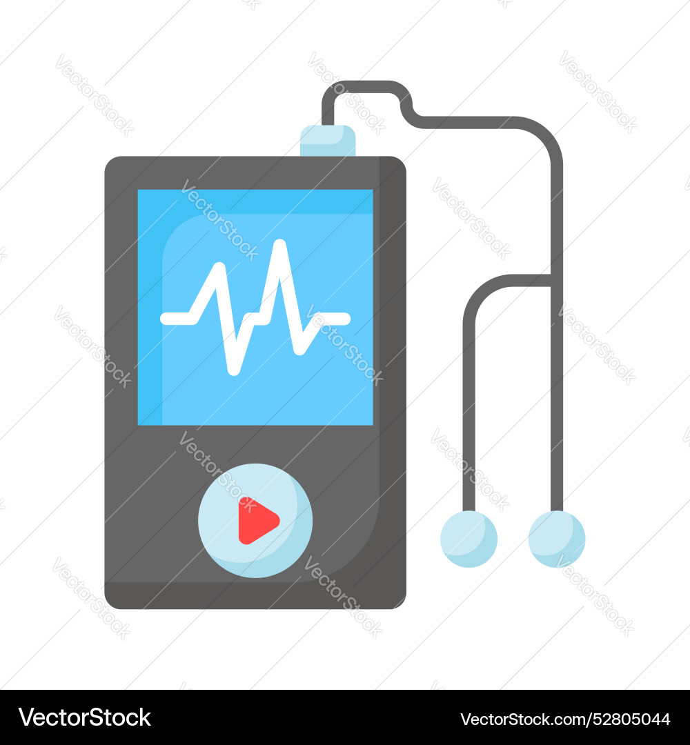 Music player icon in modern style an editable Vector Image