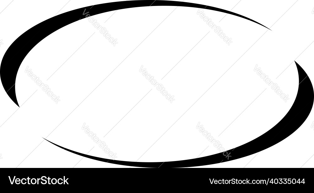 Oval ellipse empty blank circular banner shape Oval ellipse empty blank circular banner shape Vector Image