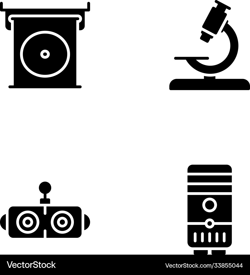 Robotics engineering icons Vector Image