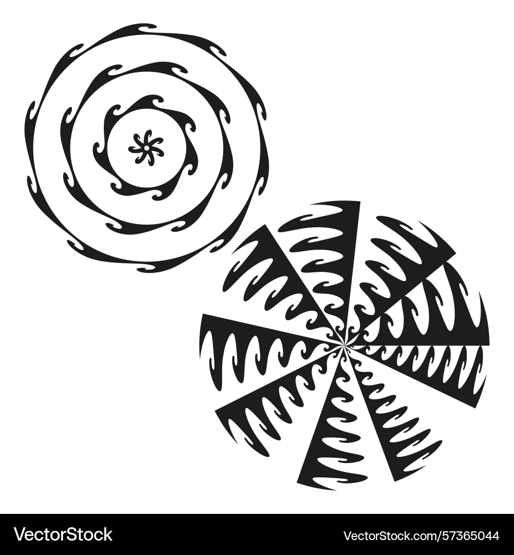 Spiral icon pattern dynamic swirl symbol bold Spiral icon pattern dynamic swirl symbol bold Vector Image