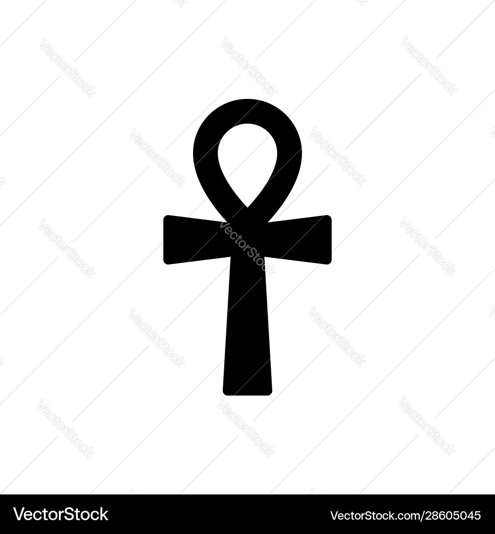 Ancient Egyptian Ankh Symbol vector image