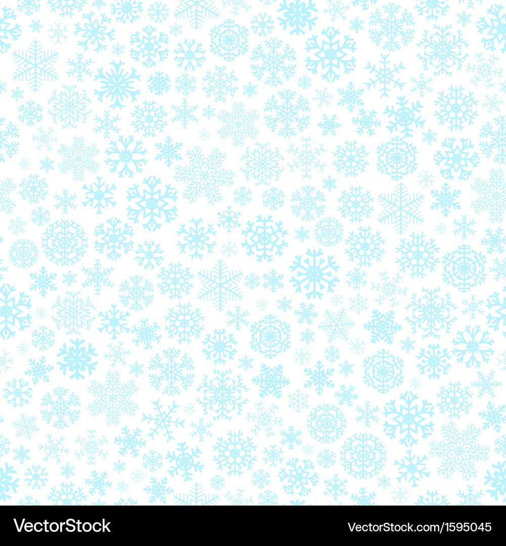 Snowflake Winter Seamless Pattern vector image