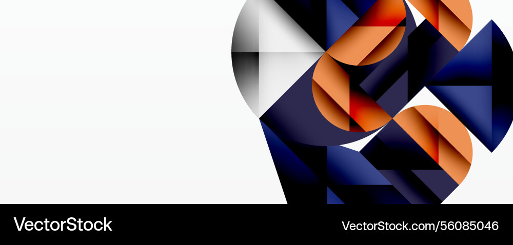 Abstract geometric design with intersecting Vector Image
