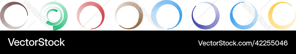 Circle preloader buffer shape circular progress Circle preloader buffer shape circular progress vector image