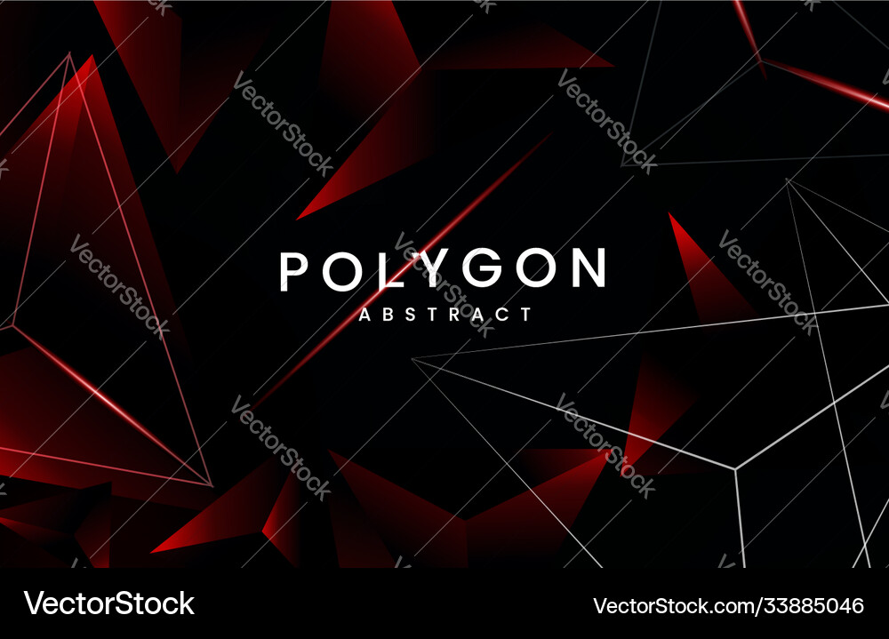 Dark Red Abstract Triangle Background vector image