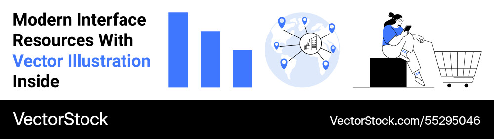 Data graphs global network and online shopping Data graphs global network and online shopping vector image