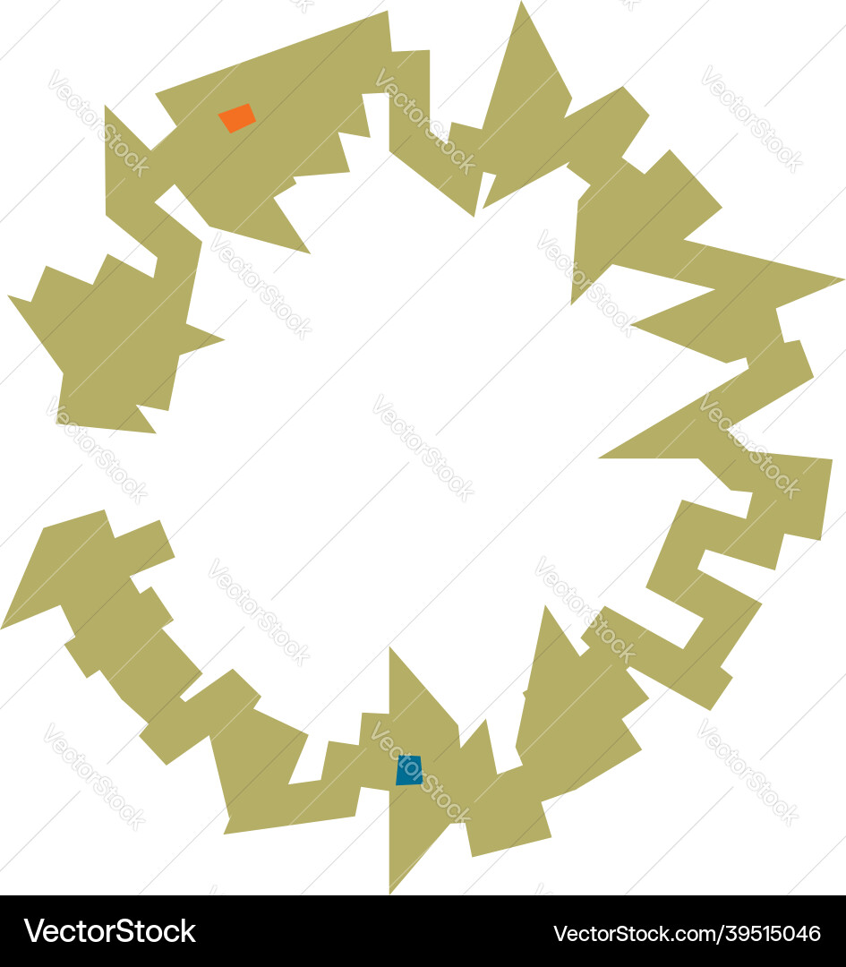 Geometric random circular element abstract Vector Image