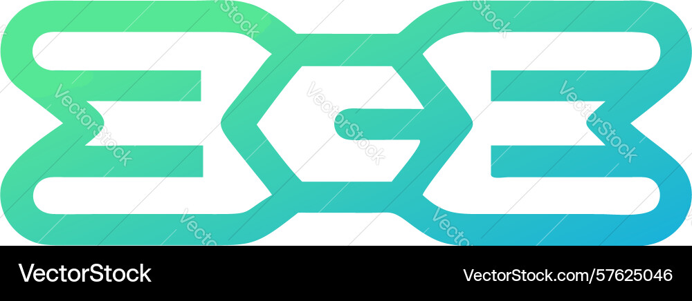 Geometric tech link icon connectivity data flow vector image