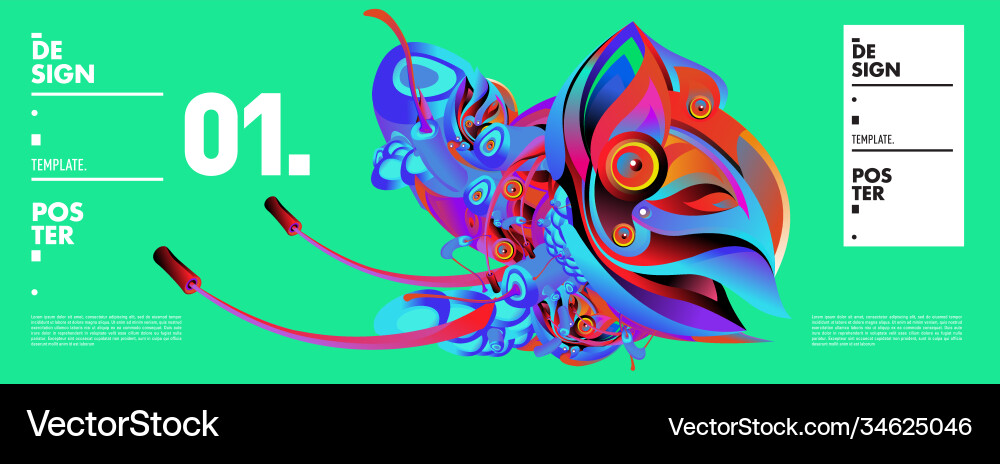 Landing page background template with colorful Landing page background template with colorful Vector Image