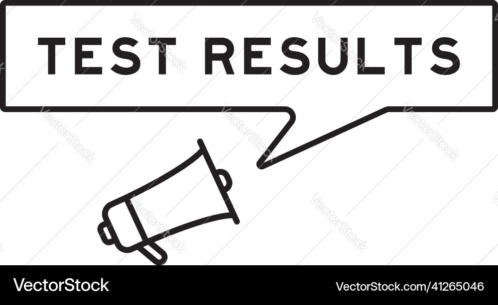 Megaphone icon with speech bubble in word test Megaphone icon with speech bubble in word test vector image