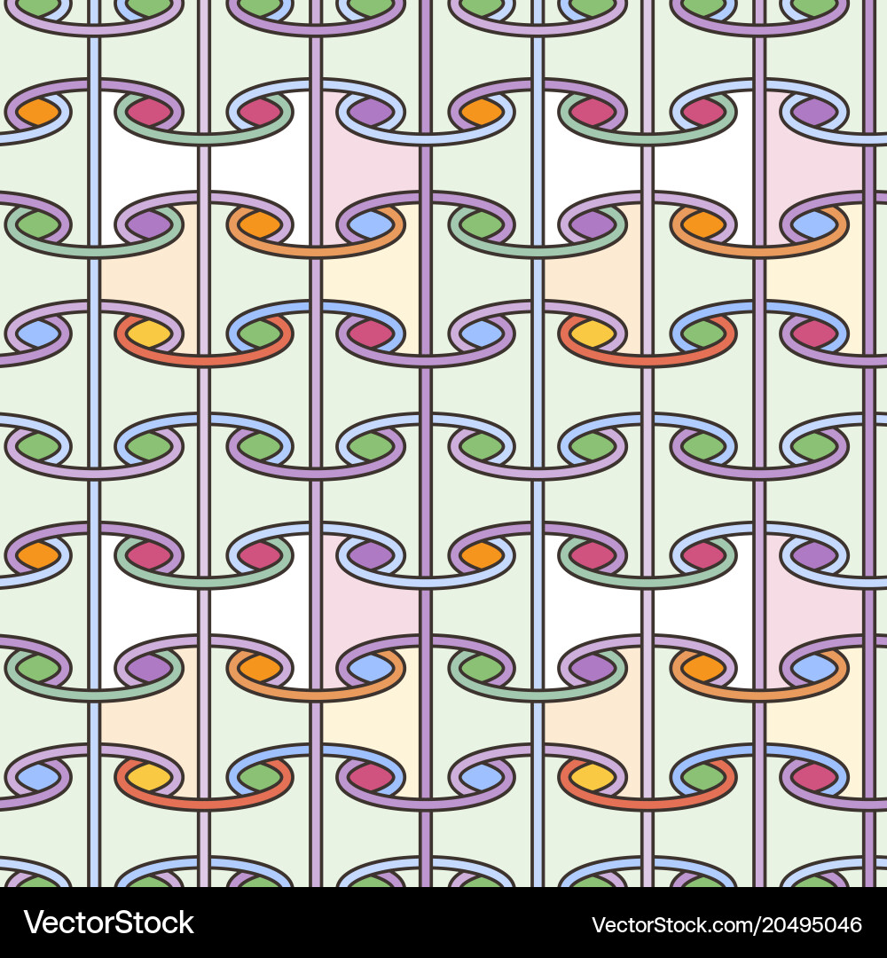 Seamless pattern like paper scrolls vector image