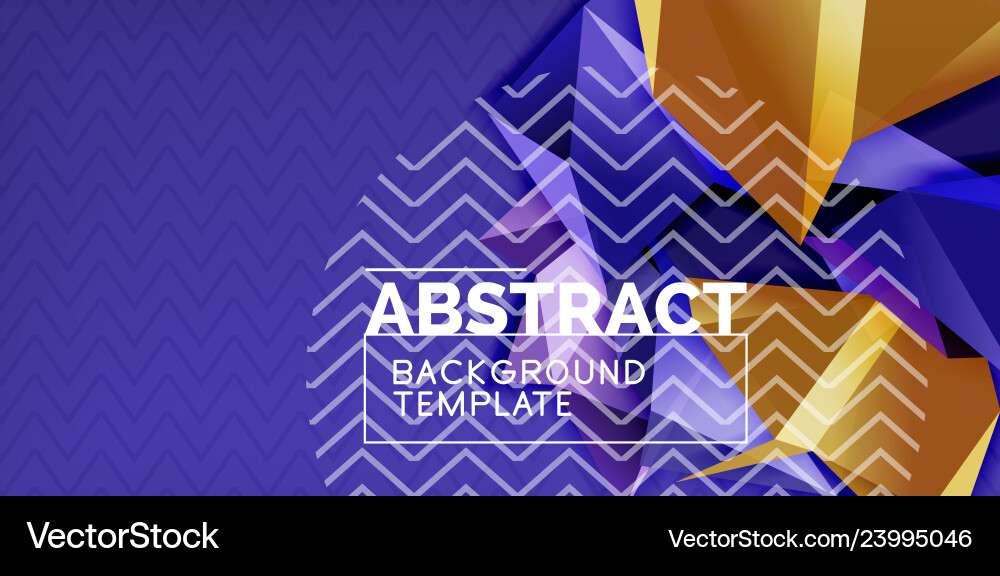 Triangular 3d geometric shapes background Triangular 3d geometric shapes background vector image
