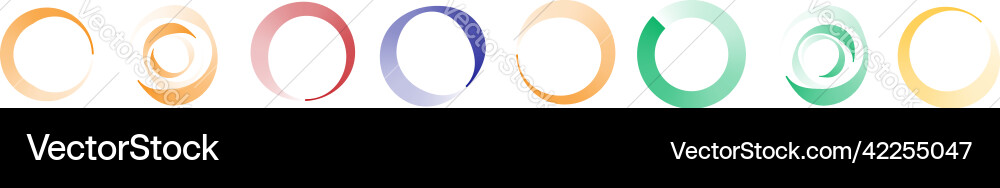 Circle preloader buffer shape circular progress Vector Image