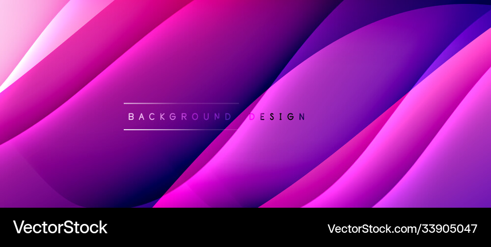 Fluid gradient waves with shadow lines and glowing Fluid gradient waves with shadow lines and glowing Vector Image