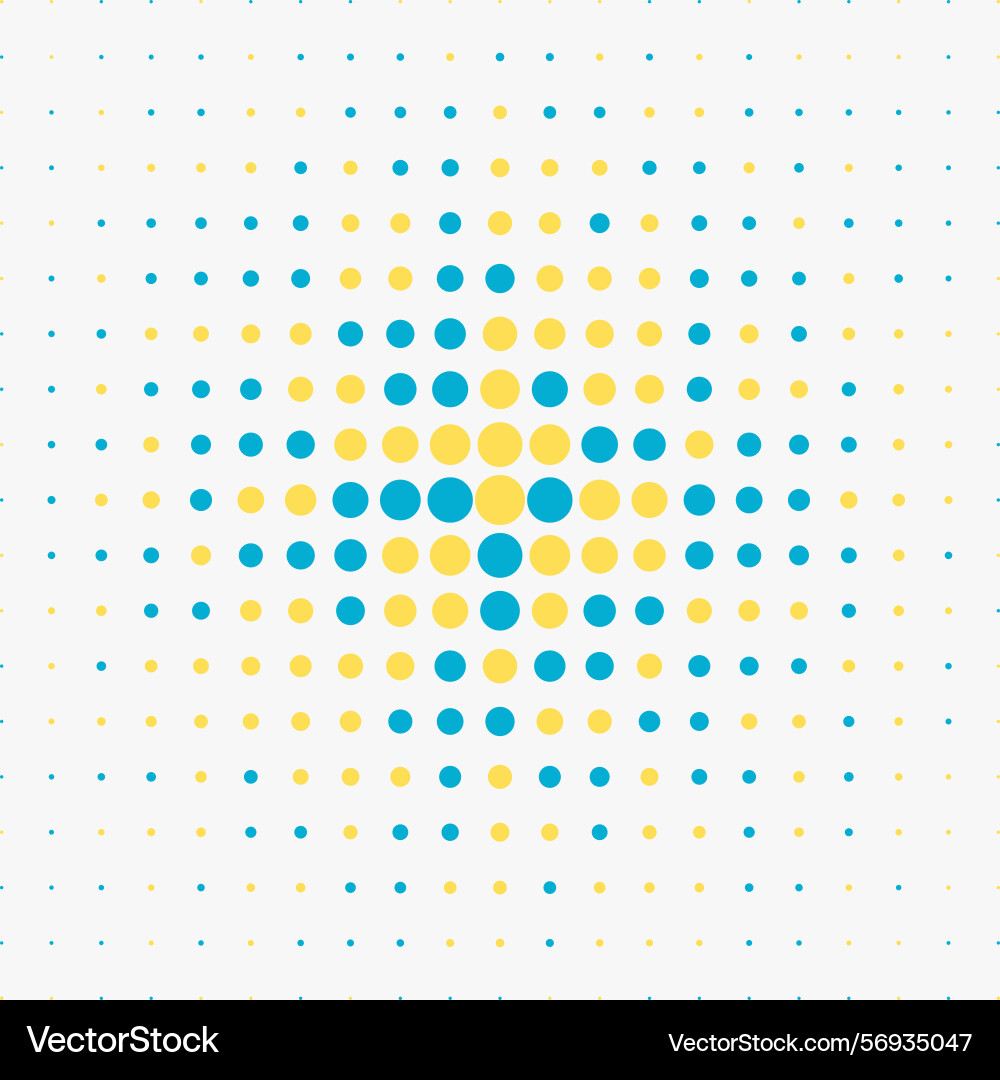 Halftone circular abstract background pattern vector image