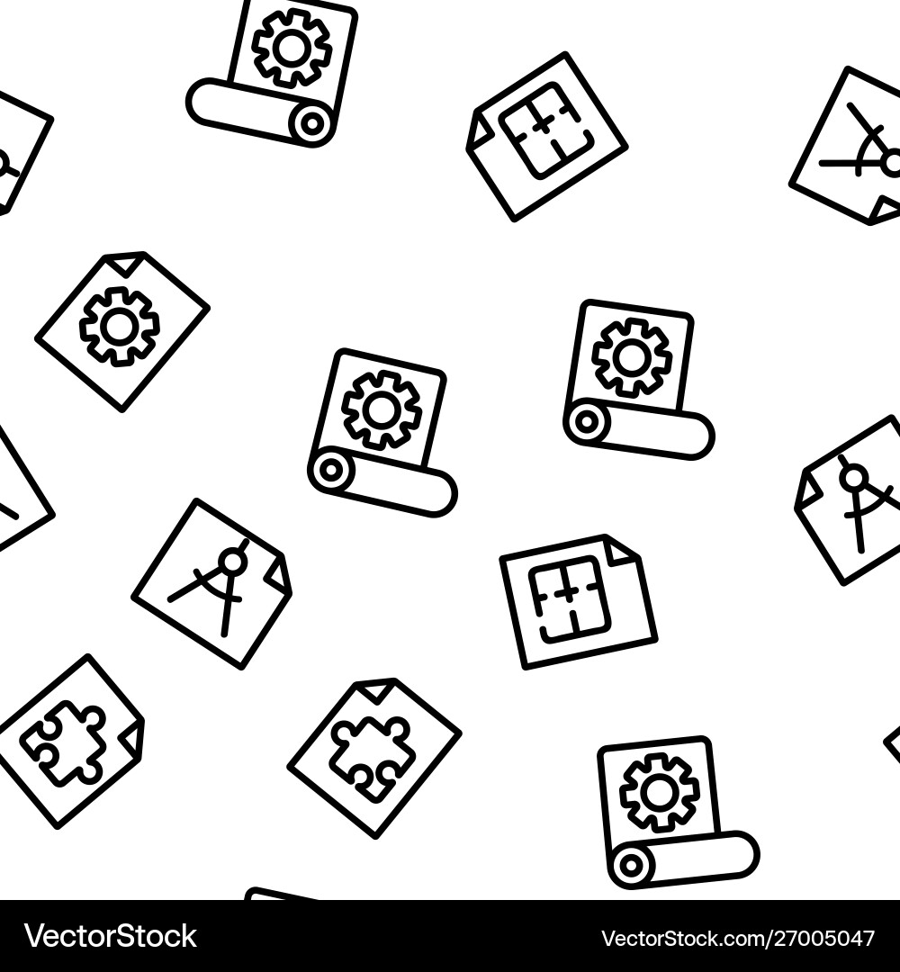 Technical documentation seamless pattern Technical documentation seamless pattern Vector Image