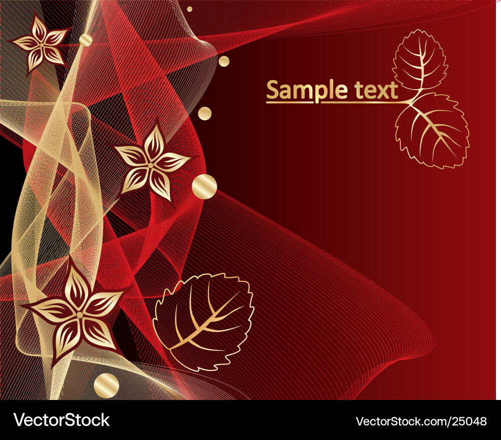 Abstract background with gold pattern Vector Image