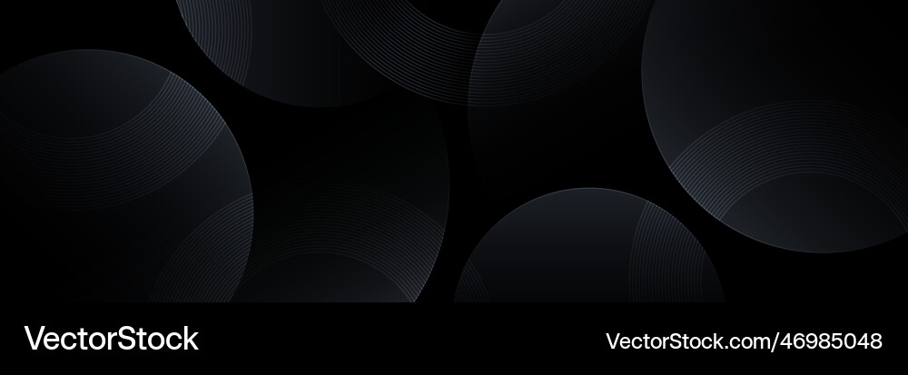 Abstract Black Circle Background vector image