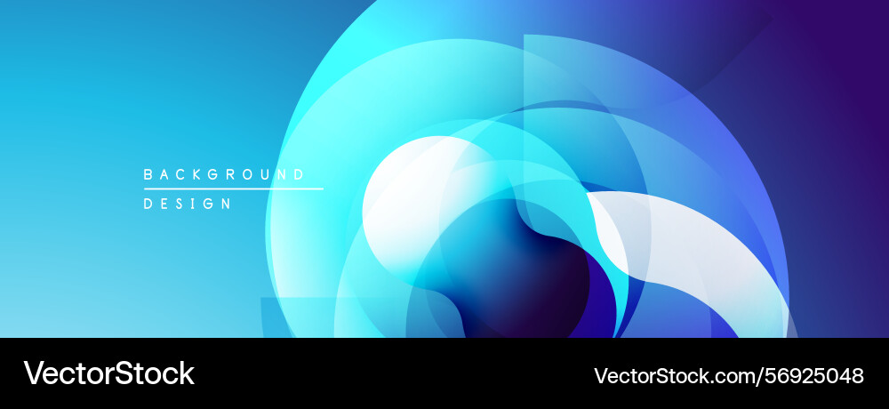 Abstract blue design overlapping circles create Abstract blue design overlapping circles create vector image