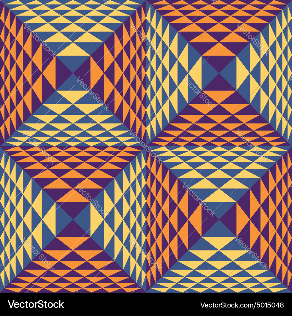 Abstract geometrical background with pyramids vector image