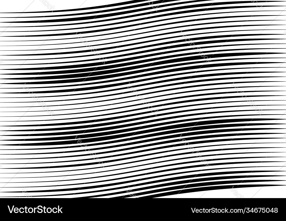 Abstract wavy waving billowy and undulating lines Vector Image