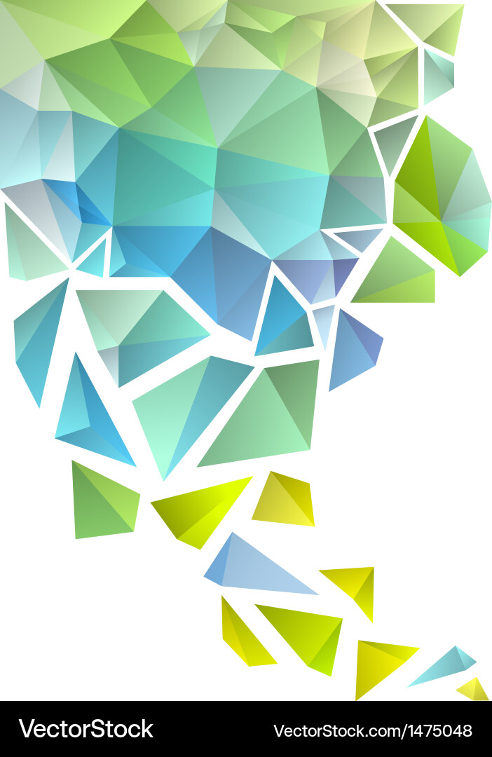 Dynamic Geometric Triangle Background vector image