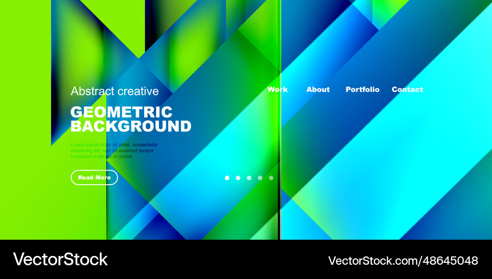 Dynamic triangle design with fluid gradient colors Vector Image