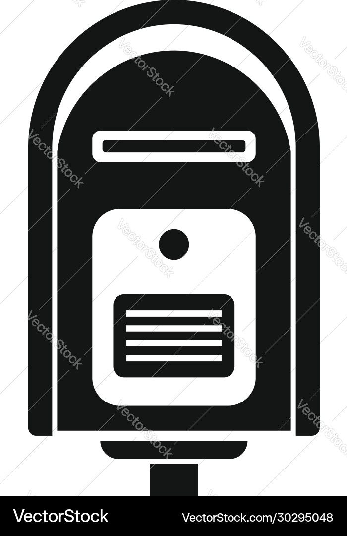 Full mailbox icon simple style Full mailbox icon simple style vector image