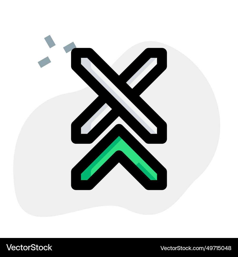 Rail system with multiple parallel lines vector image