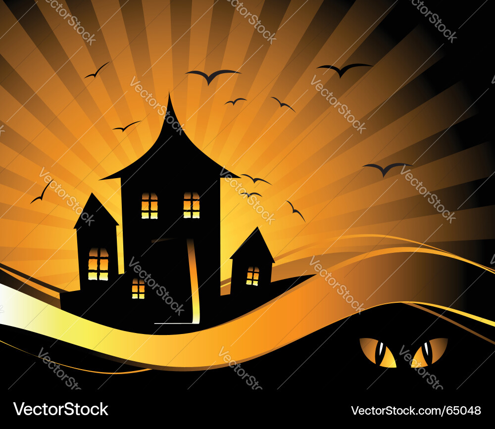 Spooky Halloween Night Vector Image