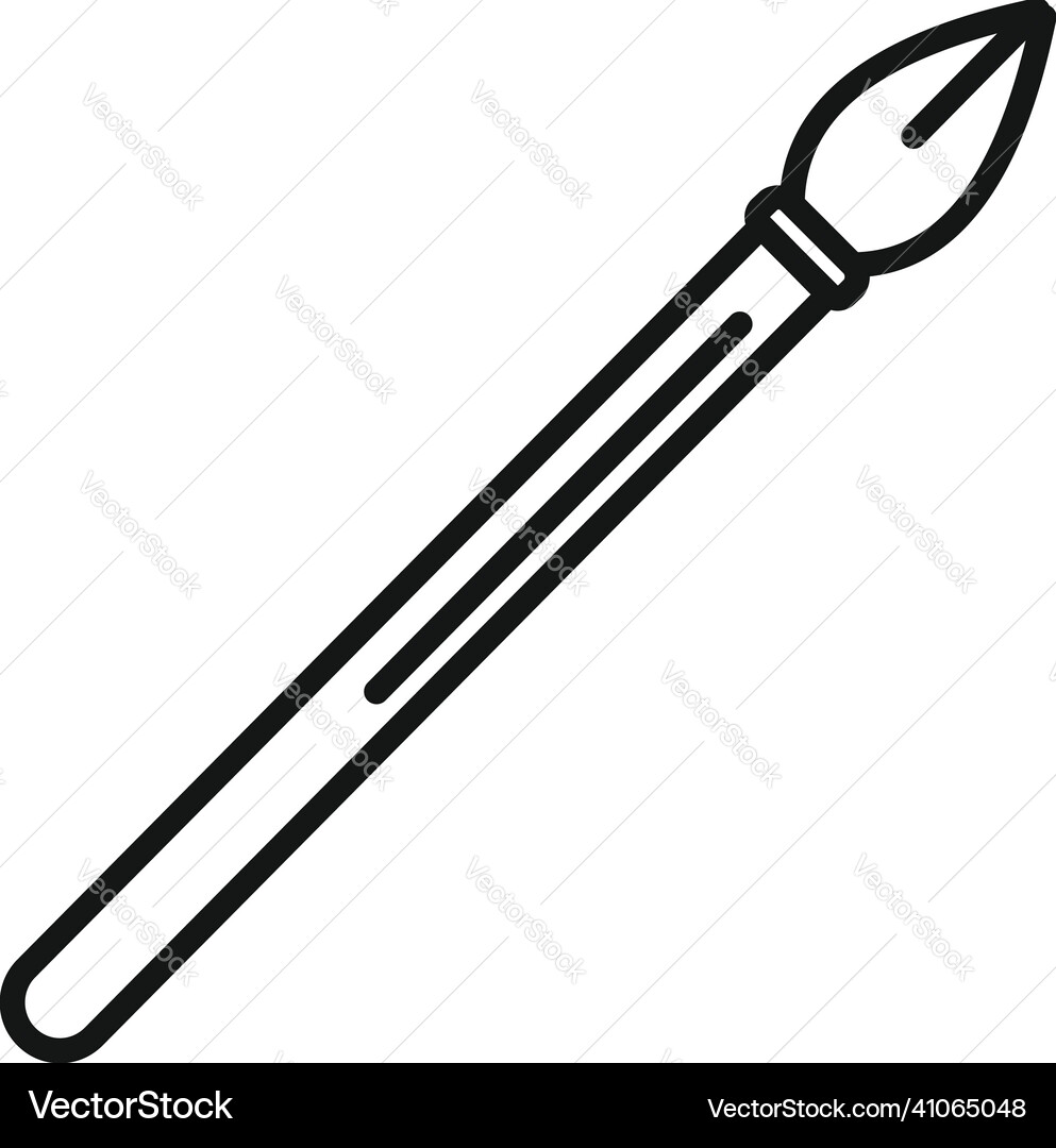 Steel nib icon outline web path Steel nib icon outline web path vector image