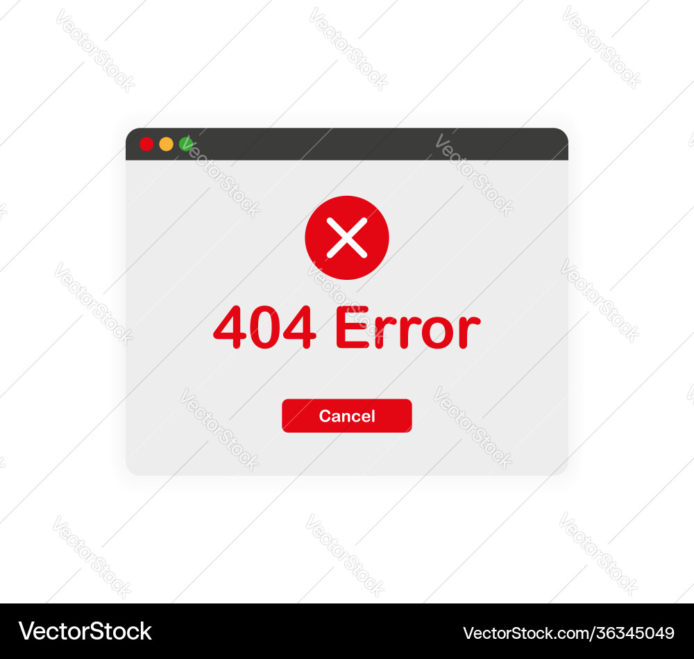 404 error window user white interface system 404 error window user white interface system vector image