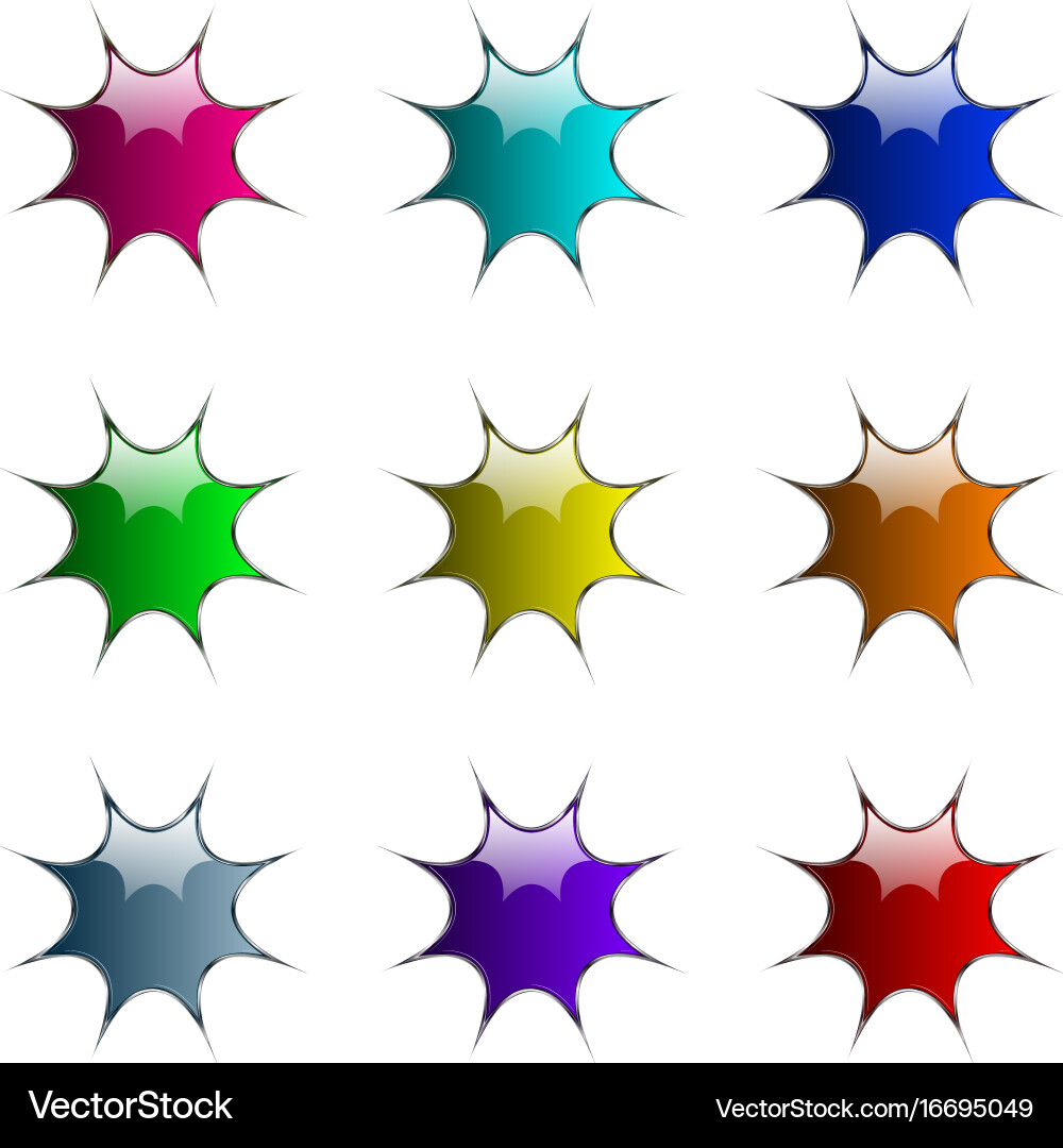 Blots buttons Vector Image