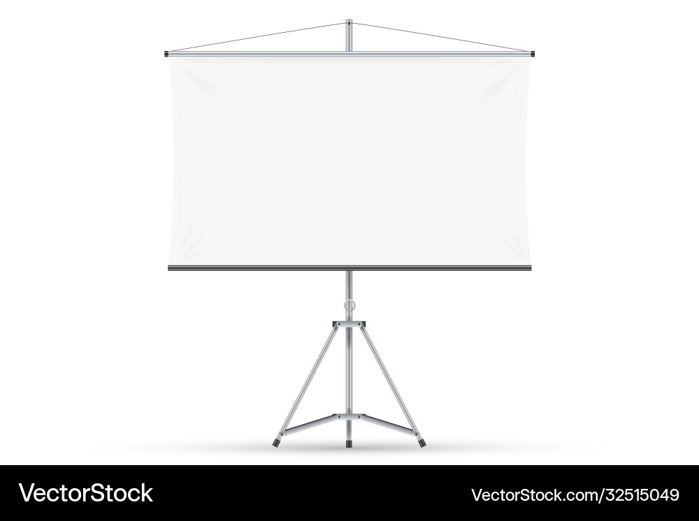 Empty Projection Screen vector image