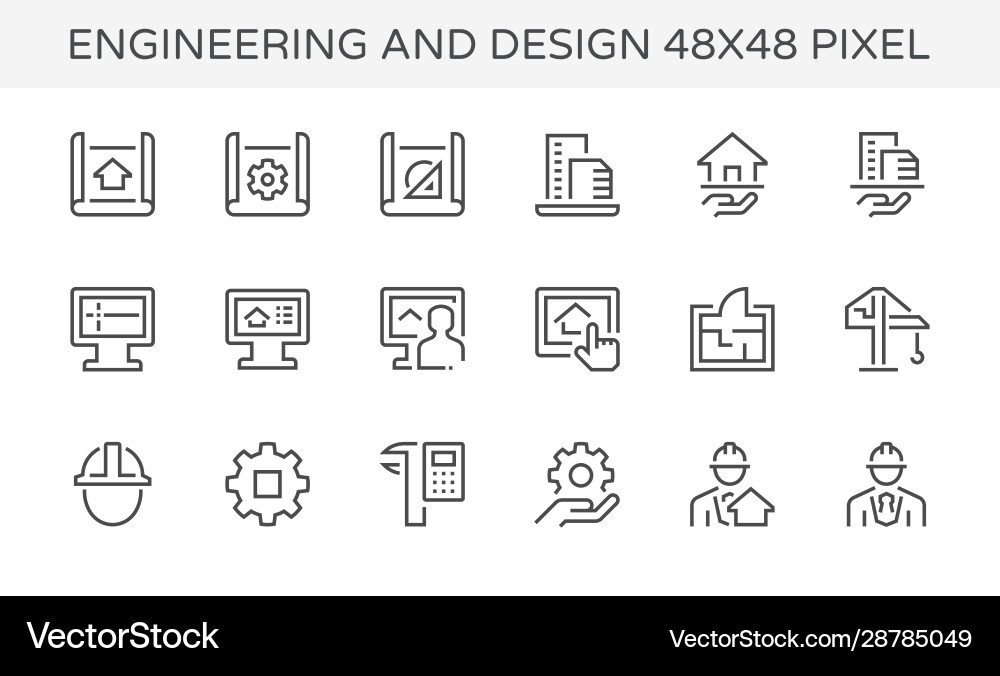 Engineering architecture design icon Engineering architecture design icon vector image