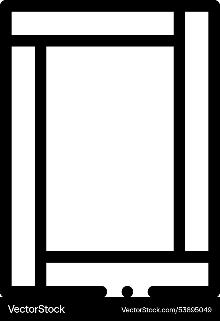 Frame icon thin linear style design isolated Frame icon thin linear style design isolated vector image
