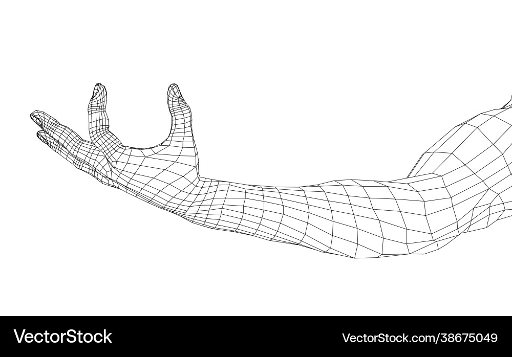 Hand hold some tiny or thin object Hand hold some tiny or thin object vector image