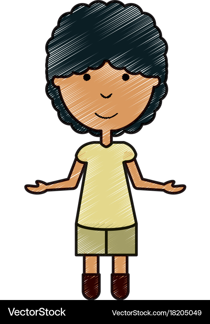Man with open arms Vector Image