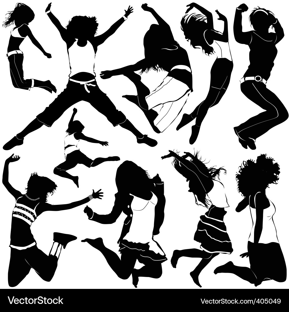 Party Girls Dancing vector image