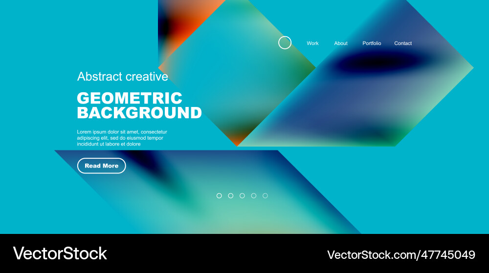 Triangles with fluid gradients abstract landing Triangles with fluid gradients abstract landing Vector Image