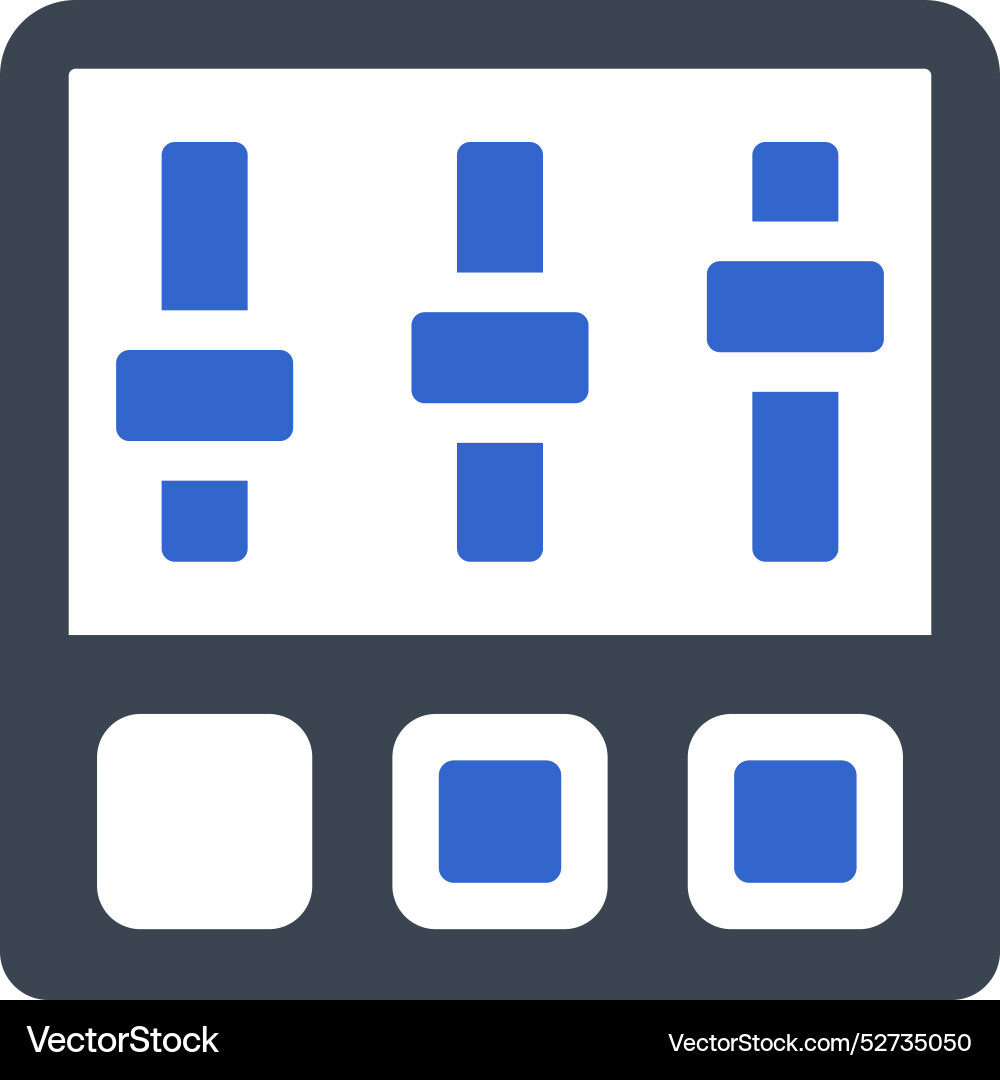 Setting equalizer icon Vector Image
