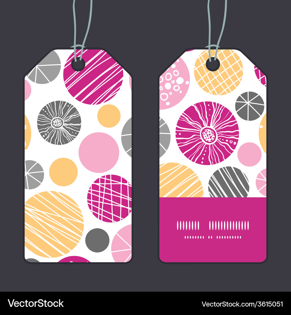 Abstract textured bubbles vertical stripe frame vector image