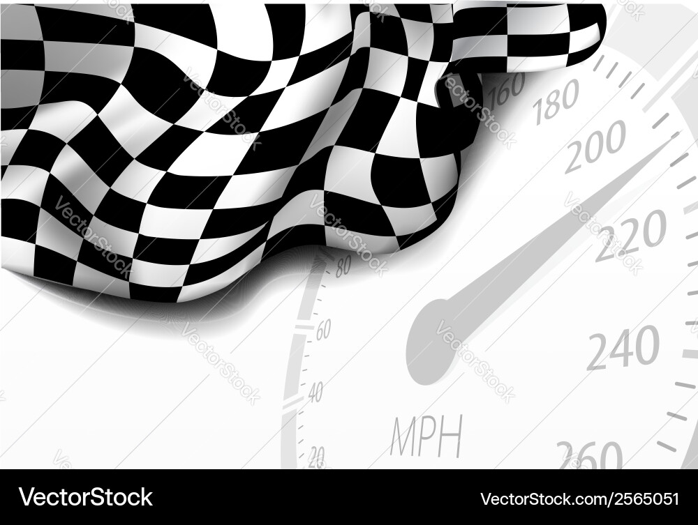 Checkered Flag Background vector image