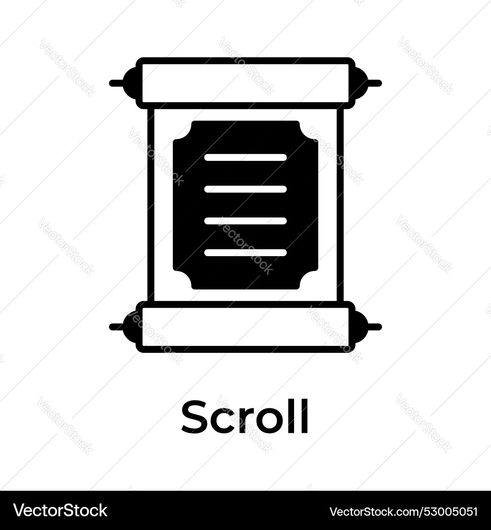 Chinese scroll Vector Image